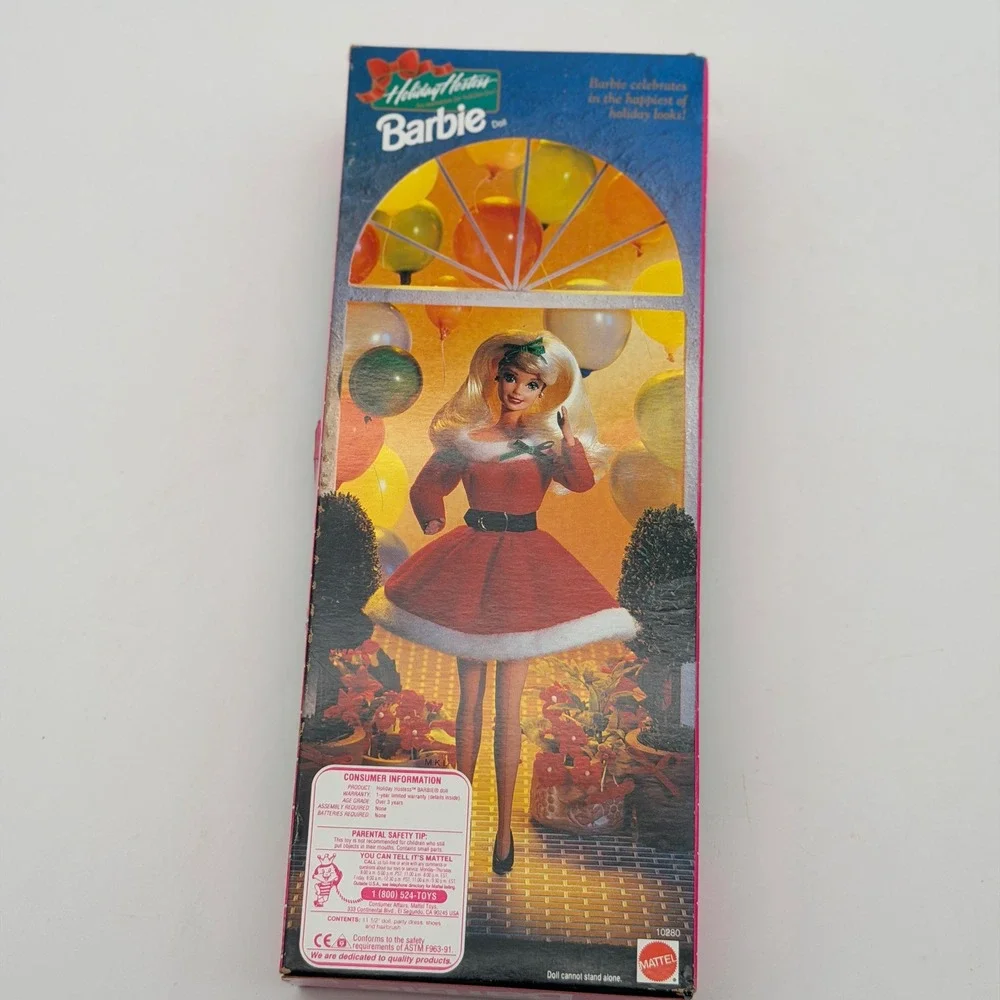 Mattel Holiday Hostess Barbie Special Edition 1992 Red Velvet Dress 10280 NIB